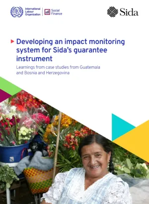 Cover for publication: "Developing an impact monitoring system for Sida’s guarantee instrument"