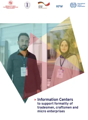 Cover for Brochure for Information Centers to suport fomality of trandesmen, craftsmen and micro enterprises
