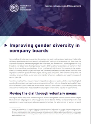  Cover image - Improving gender diversity