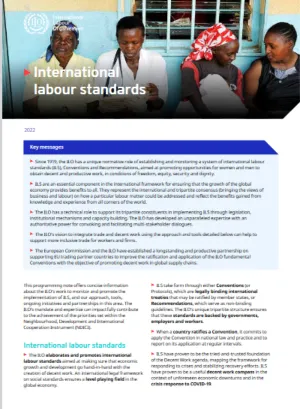  Cover image - International labour standards