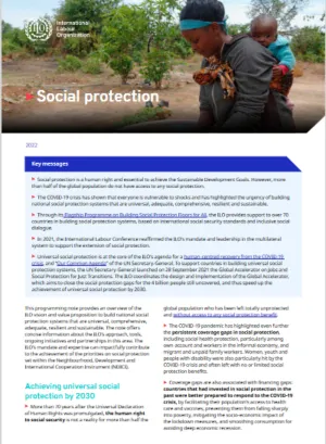  Cover image - Social protection