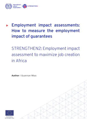 Report cover for "How to measure the employment  impact of guarantees"