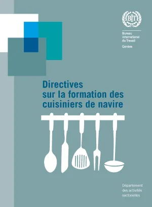 Directives sur la formation des cuisiniers de navire - Couverture