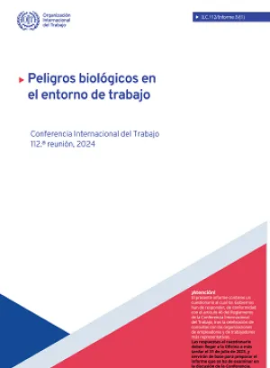 Portada del Informe ILC.112/IV(1) Peligros biológicos