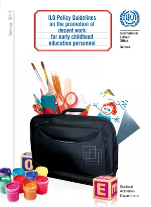 ILO Policy Guidelines on the promotion of decent work for early childhood education personnel - Cover