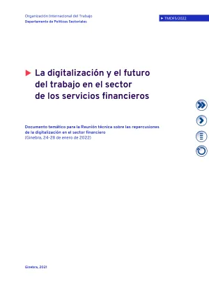 La digitalización y el futuro del trabajo en el sector de los servicios financieros - Portada