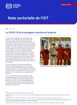 Le COVID-19 et la navigation maritime et la pêche - Cover