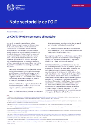 Le COVID-19 et le commerce alimentaire - Cover