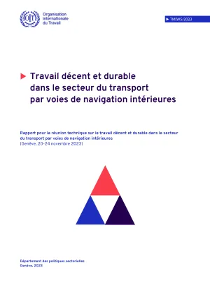 Travail décent et durable dans le secteur du transport par voies de navigation intérieures - Couverture