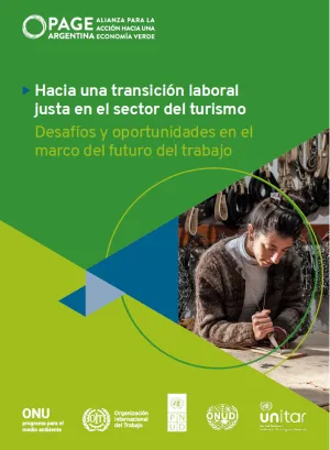 Tapa de la publicación "Hacia una transición laboral justa en el sector del turismo"