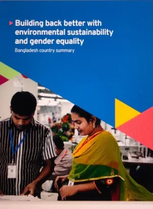 Cover page of the Bangladesh Building Back Better report