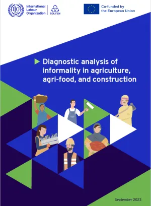 publication cover page with workers