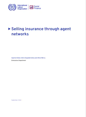 Cover for publication: "Selling insurance through agent networks"