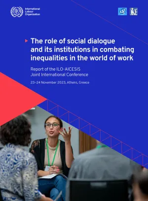 Cover page of the Report of the ILO-AICESIS Joint International Conference