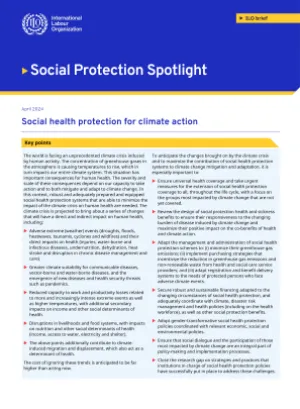 Social health protection for climate action cover