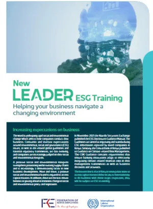  Cover image - New leader environmental social governance (ESG) training