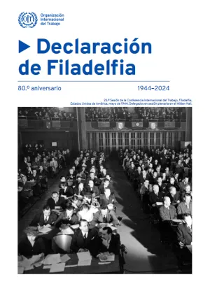 Portada del folleto de la declaración de Filadelfia