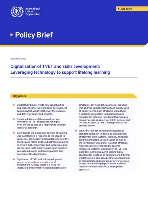 Cover_Digitalisation of TVET and skills development- Leveraging technology to support lifelong learning