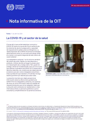 La COVID-19 y el sector de la salud - Portada