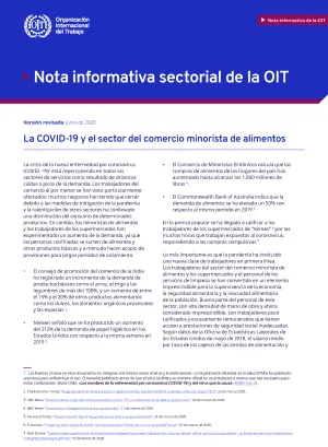 La COVID-19 y el sector del comercio minorista de alimentos - Portada