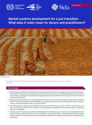 This image shows the first page of the ILO MSD and just transition brief