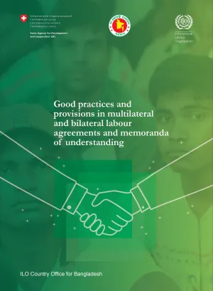 cover of the report on good practices for bilateral and multilateral labour agreement for Bangladesh
