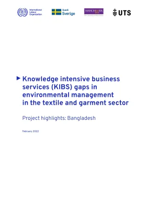 Cover page of the Bangladesh RMG KIBS study
