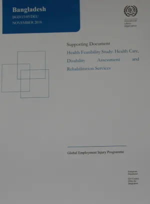 Cover page of the Bangladesh employment injury Health Feasibility Study