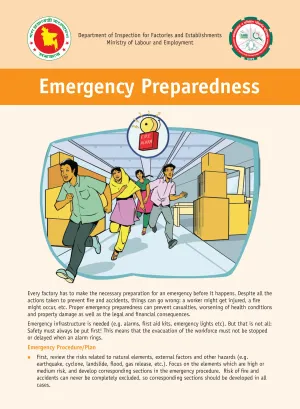 Cover page of the guidelines on emergency preparedness at work