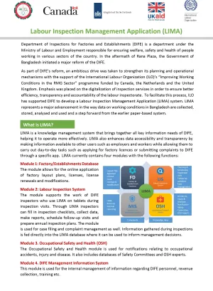 Bangladesh's labour inspection management application factsheet