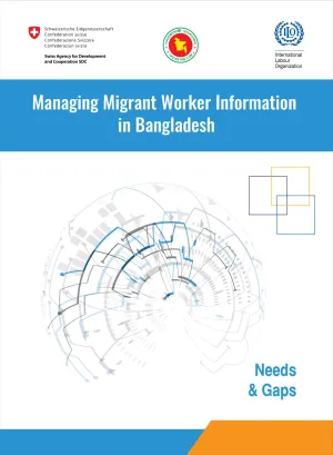 Cover page of the Bangladesh migrant information needs and gaps publication