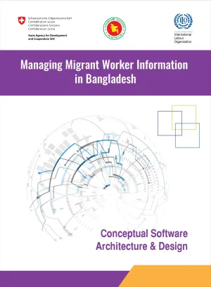 Cover page of managing migrant worker information in Bangladesh