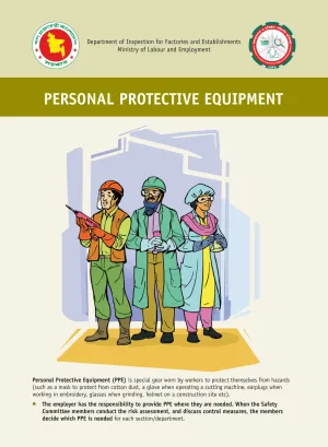 Cover page of the guidelines on using personal protective equipment at work
