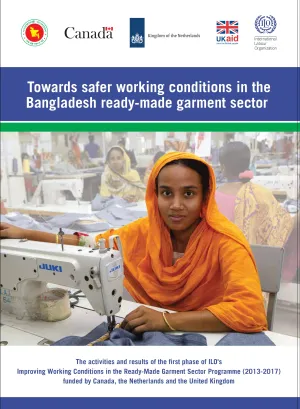 Cover of the safer working conditions in Bangladesh's garments sector report