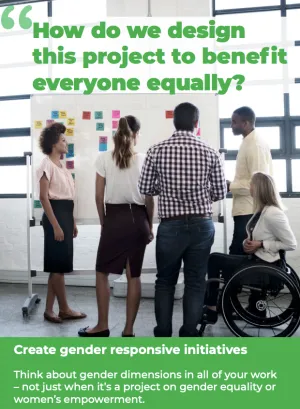 Cover for Promoting gender equality publication