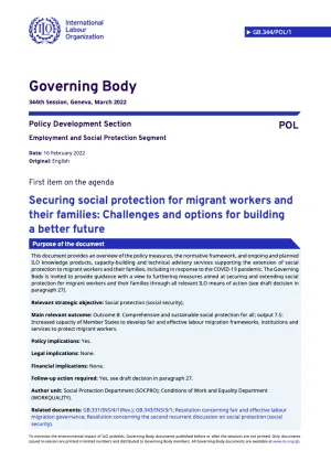 Cover image for governing body report