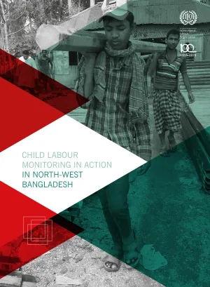 Cover of the report on community-based child labour monitoring in Bangladesh