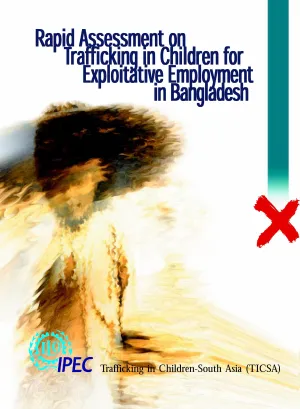 Cover of the report on the rapid assessment of child trafficking in Bangladesh