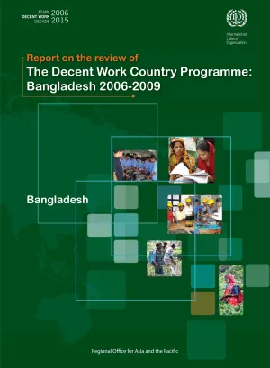 Cover of the Bangladesh decent work programme review report