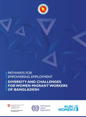 Cover of the report on Pathways for empowering employment for Bangladeshi migrant workers