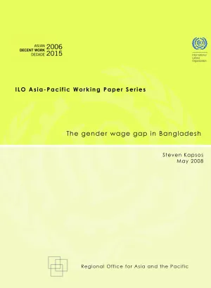 Cover of the working paper on the gender wage gap in Bangladesh
