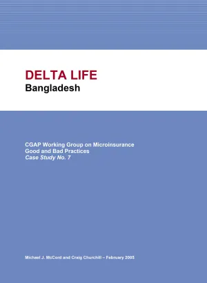 Cover of the ILO-CGAP study on good and bad practices in micro-insurance in Bangladesh