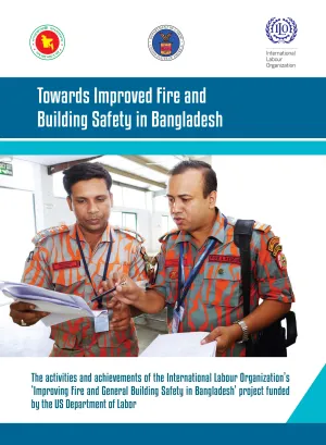 Cover page of the brief on the achievements in improving fire and building safety in Bangladesh