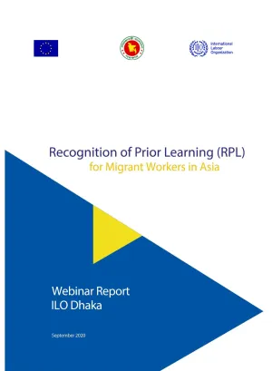 Cover of the report on recognition of prior learning for migrant workers from Bangladesh