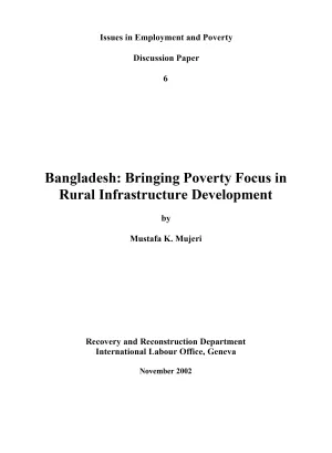 Cover of the discussion paper on poverty and employment in rural infrastructure development