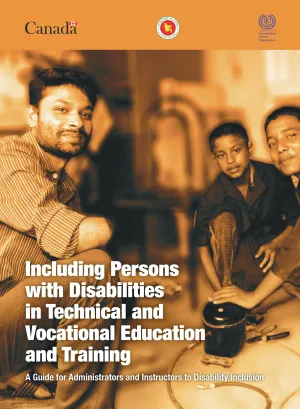 Cover page of the Bangladesh report on including persons with disabilities in technical, vocational and education training