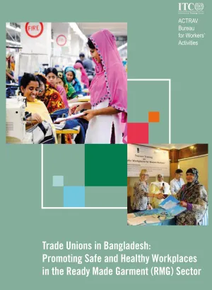 Cover page of the brief on the role of trade unions in promoting workplace health and safety in Bangladesh