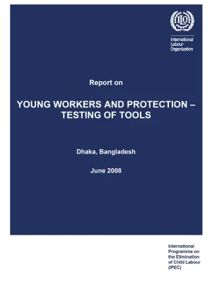 The cover of the Youth Bangladesh workers protection IPEC report