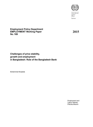 Image of the working paper on the role of the Bangladesh Bank