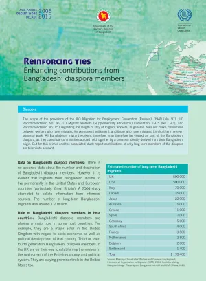 Cover image of the Bangladesh remittances report brief